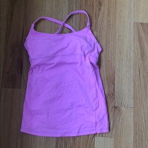Pink lululemon tank size 6